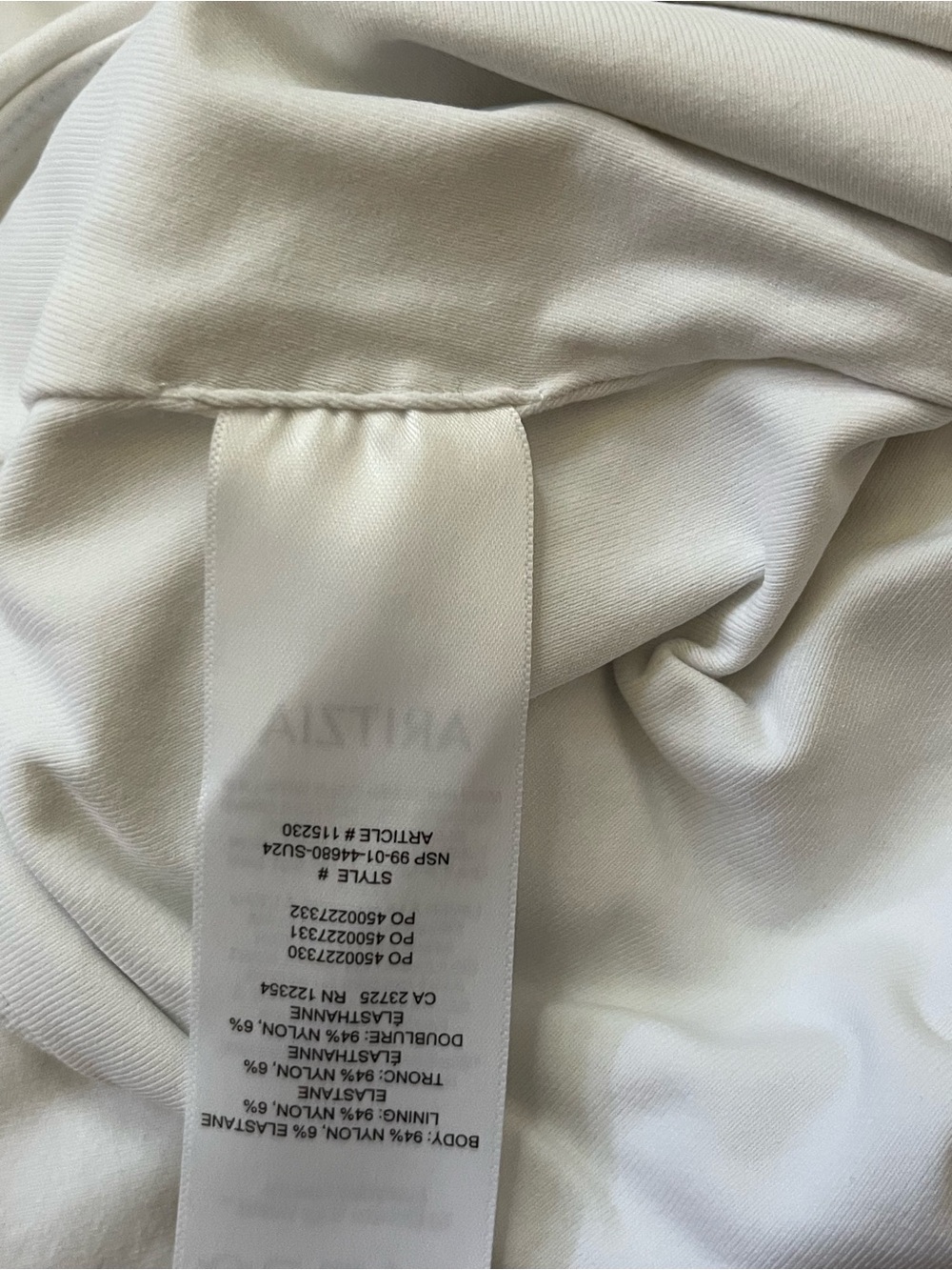 Aritzia Contour White Off Shoulder Twist Top - Picture 7 of 8